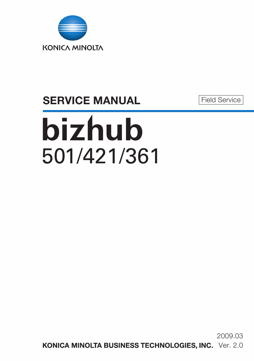 Konica-Minolta bizhub 361 421 501 FIELD-SERVICE Service Manual-1